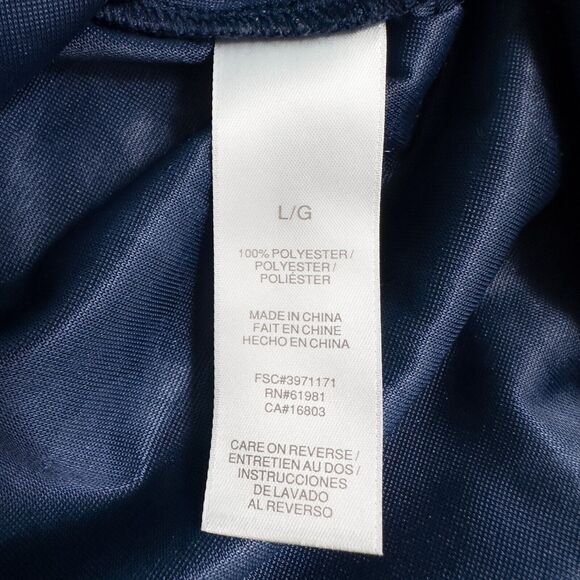 Avon Embossed Velvet 3/4 Sleeve Tunic Top Womens Large Blue Elegant Whimsigoth - Picture 3 of 14